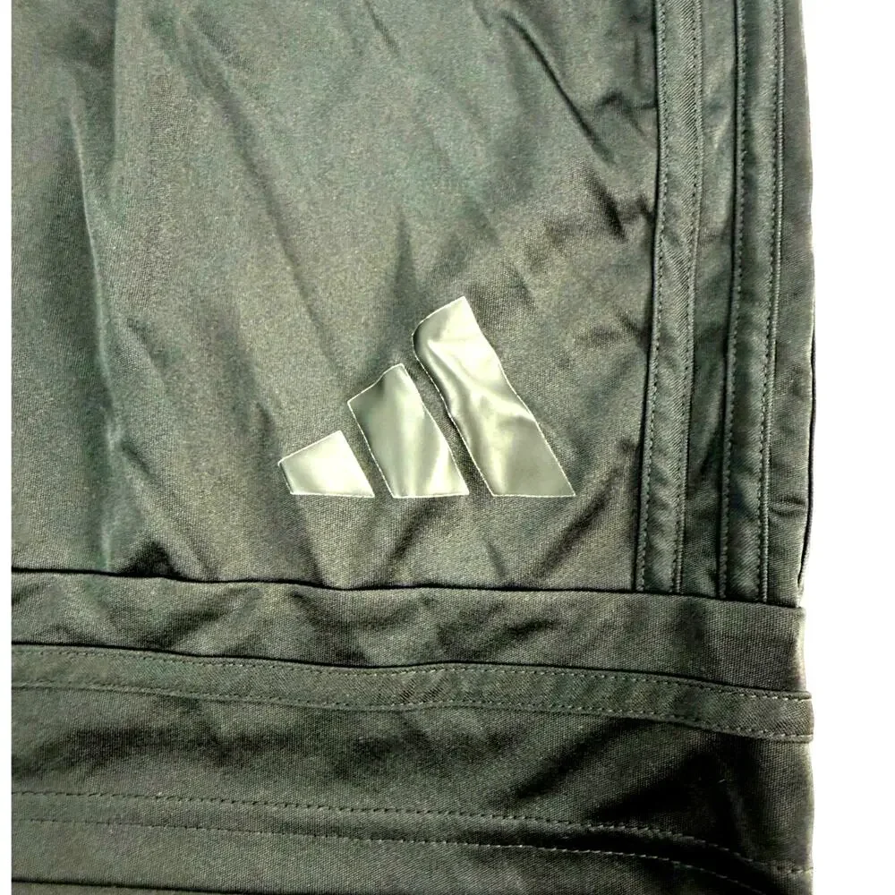 Adidas Men’s Medium Black Athletic Shorts Drawstring Waist Pockets